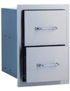 Stainless Steel Double Drawer